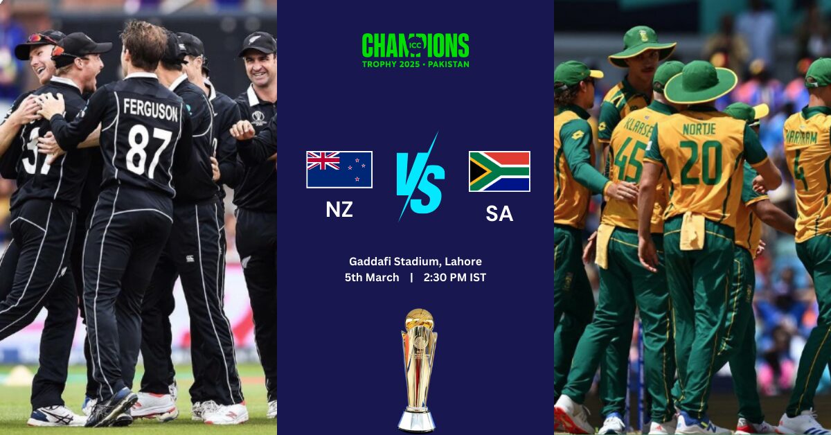 NZ vs SA Semifinal 2 CT 2025 &#8211; Details & Analysis