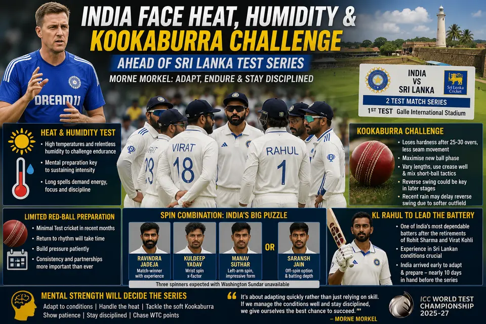 India Face Heat, Humidity and Kookaburra Challenge Ahead of Sri Lanka Test Series