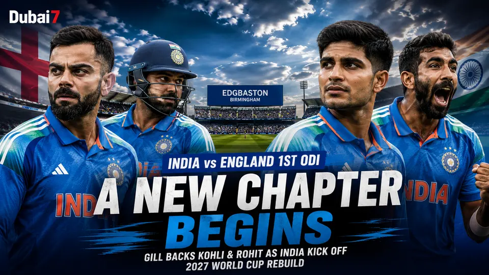 India vs England 1st ODI: Gill Backs Kohli and Rohit as India Begin 2027 World Cup Rebuild at Edgbaston
